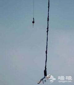 蹦极照片,蹦极瞬间,勇者风采尽展